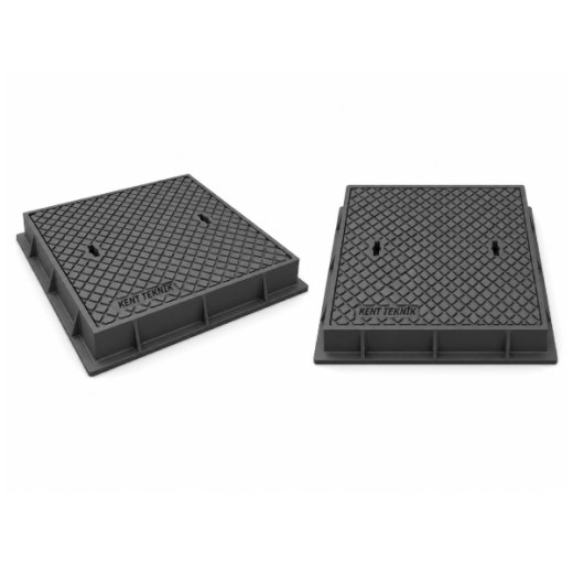 Fibretech Döküm Rögar Kapağı Ø600 mm B125 - DKT-600-B7 - Fibretech Kompozit