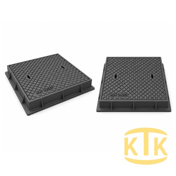 Döküm Rögar Kapağı Takımı Ø600 mm D400 (DKT-600-D9) - Fibretech Kompozit