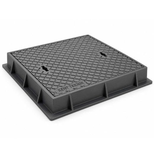 Fibretech Döküm Rögar Kapağı Ø600 mm C250 - DKT-600-C8 - Fibretech Kompozit