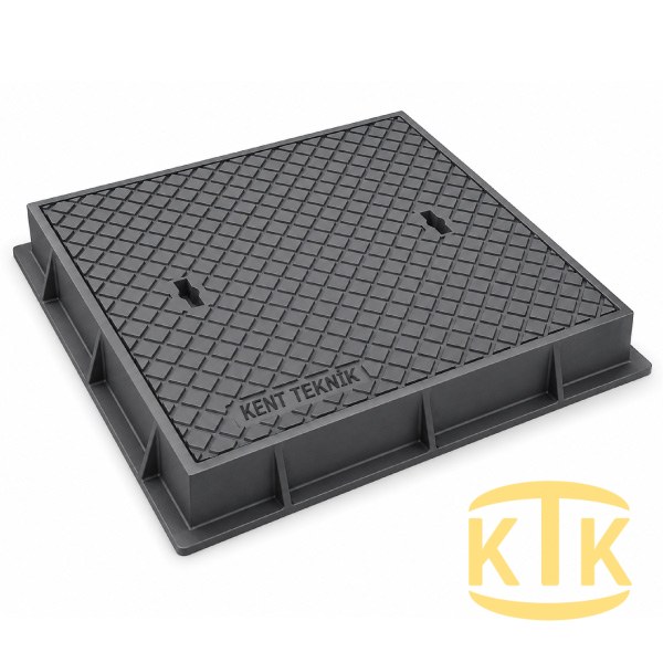 Döküm Rögar Kapağı Takımı Ø600 mm C250 (DKT-600-C8) - Fibretech Kompozit