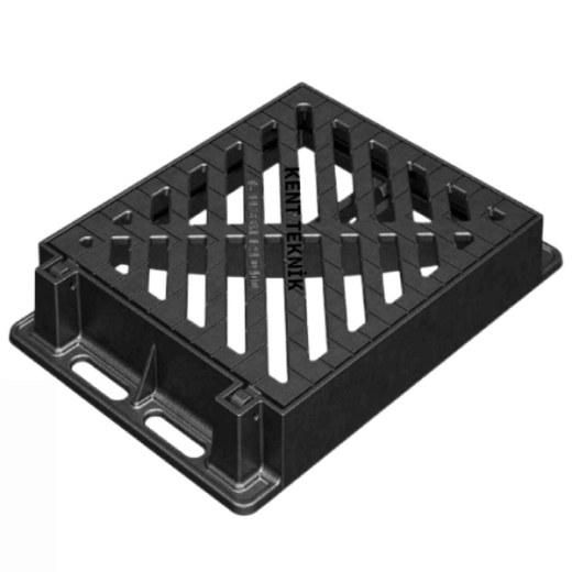 Fibretech Döküm Yağmur Suyu Izgarası 292x568 mm D400 - DIT-4560-D - Fibretech Kompozit