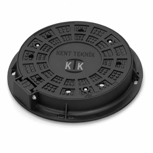 Fibretech Döküm Rögar Kapağı Ø600 mm D400 - DKT-600-D - Fibretech Kompozit