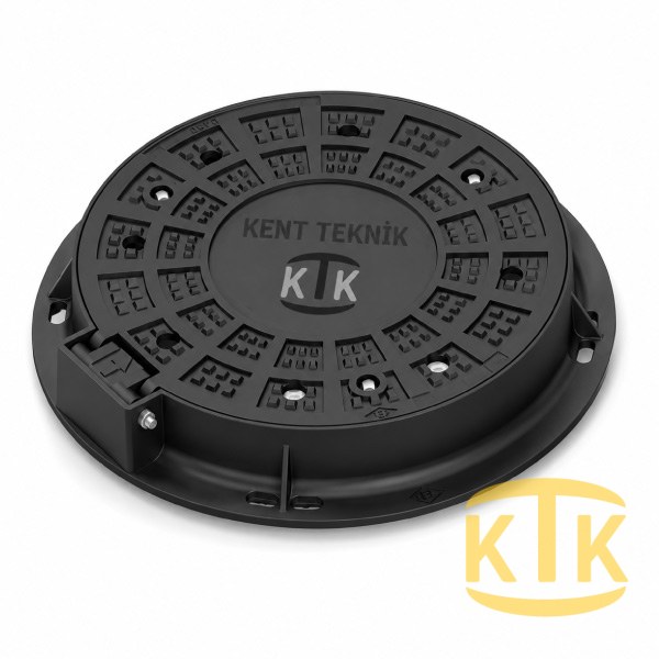 Fibretech Döküm Rögar Kapağı Ø600 mm B125 - DKT-600-B - Fibretech Kompozit