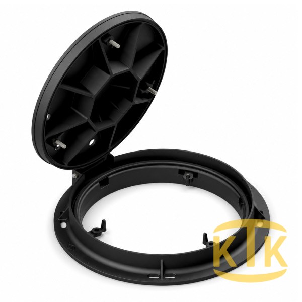 Döküm Rögar Kapağı Takımı Ø600 mm 180° D400 (DKT-600-D) - Fibretech Kompozit