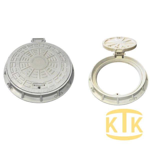 Fibretech Kompozit Yuvarlak Rögar Kapağı Ø 600 mm A15 - KKT-600-MKA-A15 - Fibretech Kompozit