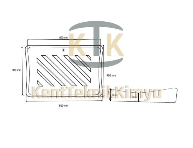 Kompozit Yağmur Suyu Izgarası Takımı 400x600 mm Oluklu D400 (KIT-4060-D-O-D400) - Fibretech Kompozit