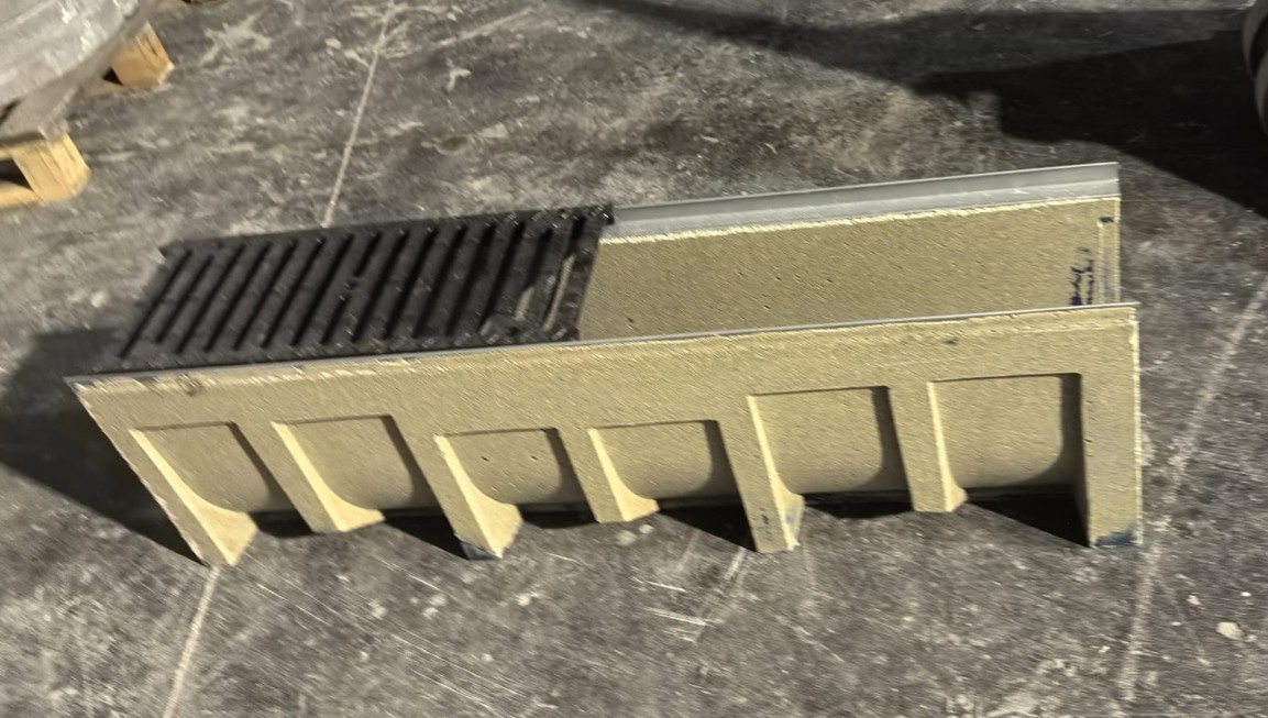 Polimer Drenaj Kanalı 500x1000x100 mm (KTK-5010-PK) - Fibretech Kompozit