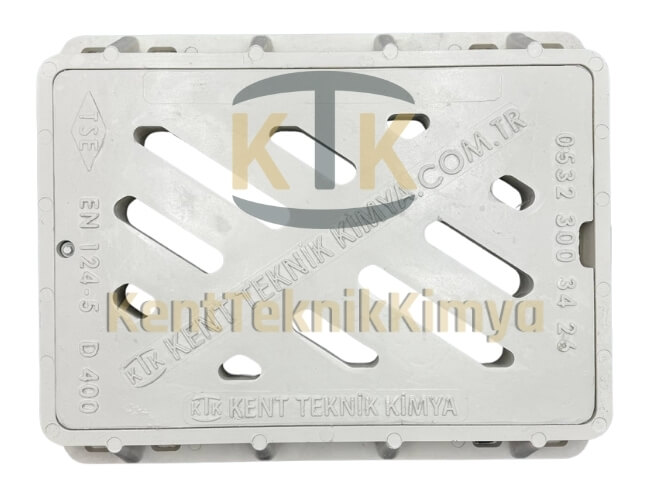 Kompozit Yağmur Suyu Izgarası Takımı 450x600 mm D400 (KIT-4560-D-D400) - Fibretech Kompozit