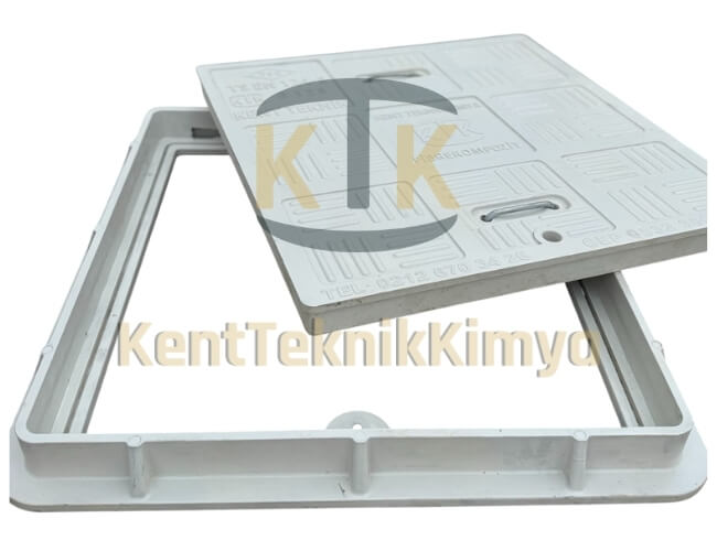 Kompozit Kare Rögar Kapağı Takımı 600x600 mm B125 (KKT-6060-B-B125) - Fibretech Kompozit