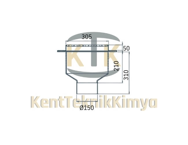 Kompozit Yer Süzgeci 360x425 mm D400 (KKT-3042-S-D400) - Fibretech Kompozit