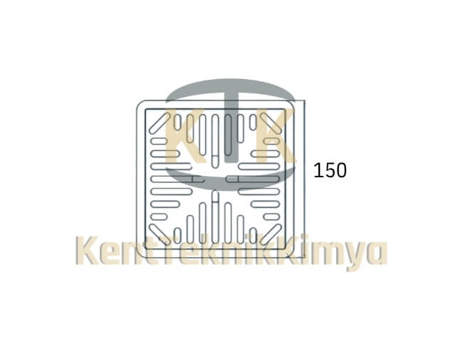 Kompozit Yer Süzgeci 90x150 mm D400 (KKT-1550-S-D400) - Fibretech Kompozit