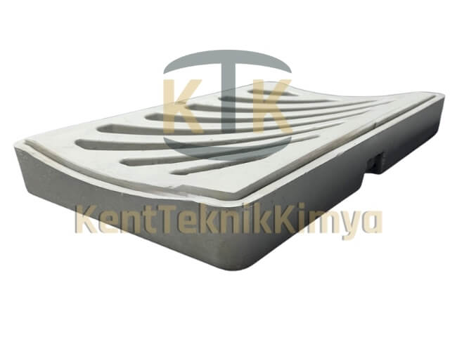 Kompozit Yağmur Suyu Izgarası Takımı 400x600 mm Oluklu D400 (KIT-4060-D-O-D400) - Fibretech Kompozit