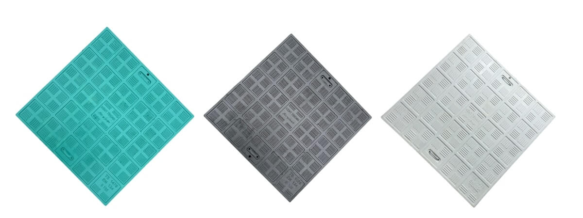 Fibretech Kompozit Kare Rögar Kapağı 1000x1000 mm B125 - KKT-100-B-B125 - Fibretech Kompozit