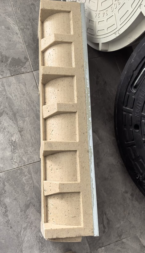 Polimer Drenaj Kanalı 100x1000x100 mm (KTK-1010-PK) - Fibretech Kompozit