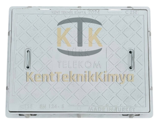 Kompozit Dikdörtgen Rögar Kapağı Takımı 600x800 mm C250 (KKT-6080-C-C250) - Fibretech Kompozit