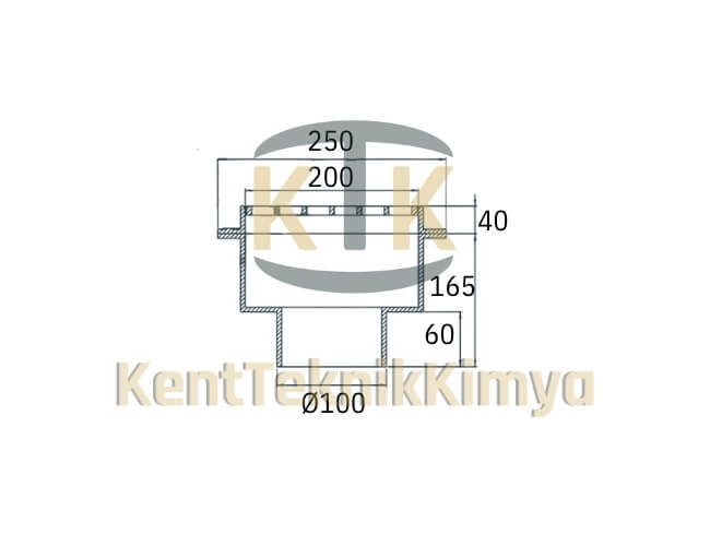 Kompozit Yer Süzgeci 205x250 mm D400 (KKT-2520-S-D400) - Fibretech Kompozit