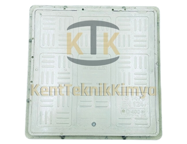 Kompozit Kare Rögar Kapağı Takımı 400x400 mm C250 (KKT-400-C-C250) - Fibretech Kompozit