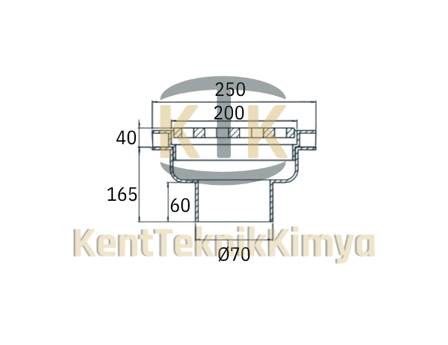 Kompozit Yer Süzgeci 360x425 mm D400 (KKT-2570-S-D400) - Fibretech Kompozit
