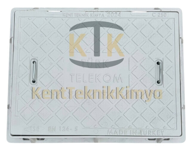 Kompozit Dikdörtgen Rögar Kapağı Takımı 600x800 mm B125 (KKT-6080-B-B125) - Fibretech Kompozit