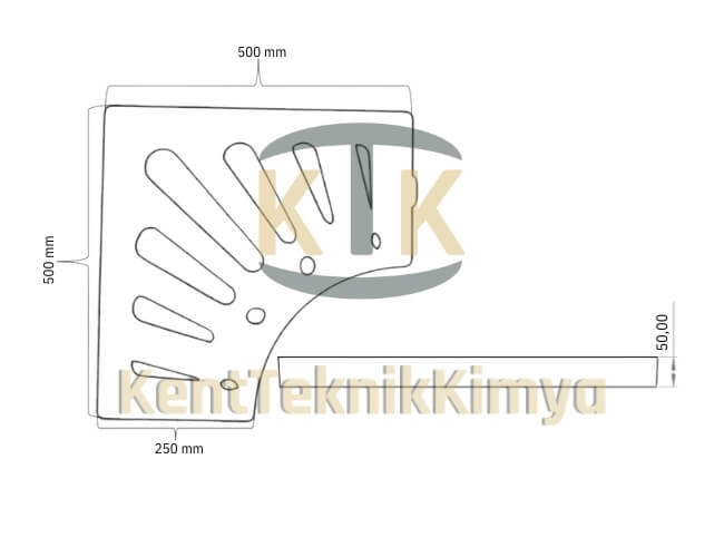 Kompozit Ağaç Dibi Izgarası (KIT-500-AD) - Fibretech Kompozit