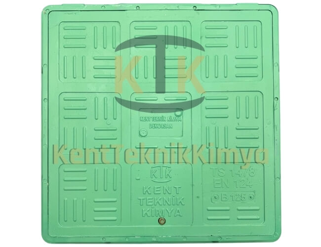Kompozit Kare Rögar Kapağı Takımı 500x500 mm C250 (KKT-500-C-C250) - Fibretech Kompozit