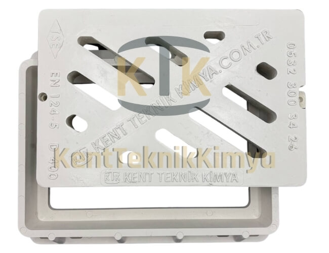 Kompozit Yağmur Suyu Izgarası Takımı 450x600 mm D400 (KIT-4560-D-D400) - Fibretech Kompozit