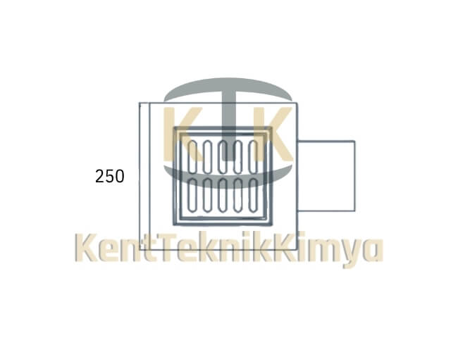 Kompozit Yer Süzgeci 205x250 mm C250 (KKT-2550-S-C250) - Fibretech Kompozit